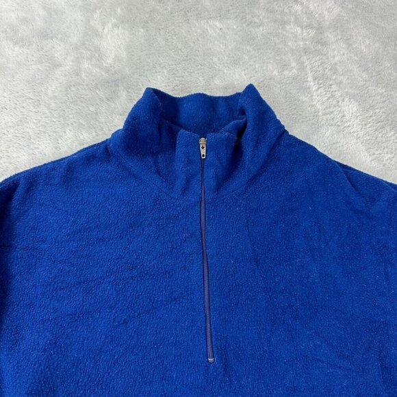 Vintage Patagonia Capilene Blue Fleece 1/4 Zip Pullover Men's Size Large 43482 - Picture 7 of 13